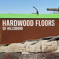 hardwood floors of hillsboro street sign